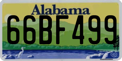 AL license plate 66BF499