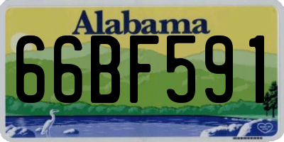 AL license plate 66BF591