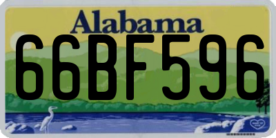 AL license plate 66BF596