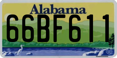 AL license plate 66BF611