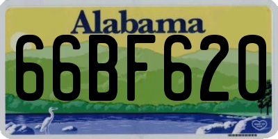AL license plate 66BF620