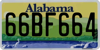 AL license plate 66BF664