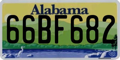 AL license plate 66BF682