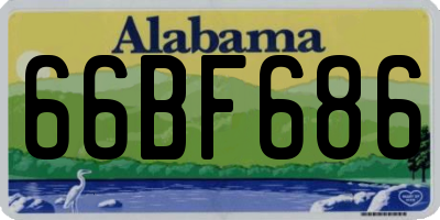 AL license plate 66BF686