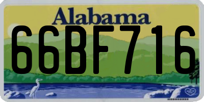 AL license plate 66BF716
