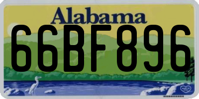 AL license plate 66BF896