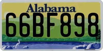 AL license plate 66BF898