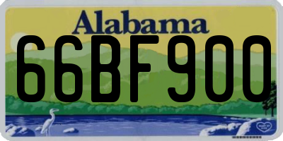 AL license plate 66BF900