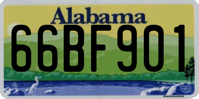 AL license plate 66BF901