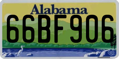 AL license plate 66BF906
