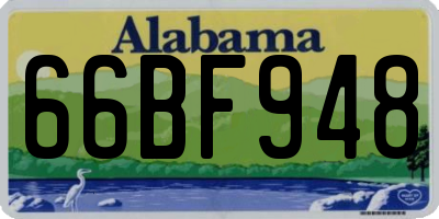 AL license plate 66BF948