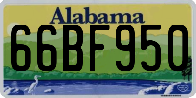AL license plate 66BF950