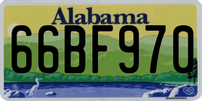 AL license plate 66BF970