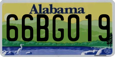 AL license plate 66BG019