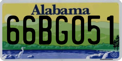AL license plate 66BG051