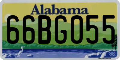 AL license plate 66BG055