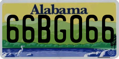 AL license plate 66BG066