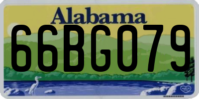 AL license plate 66BG079