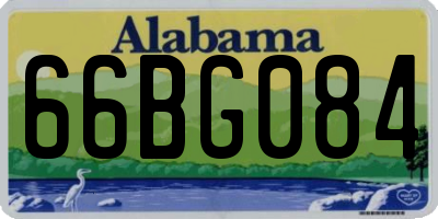 AL license plate 66BG084