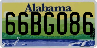 AL license plate 66BG086