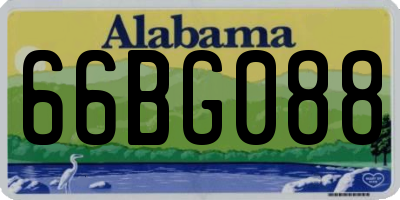 AL license plate 66BG088