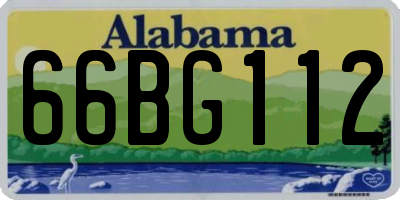 AL license plate 66BG112