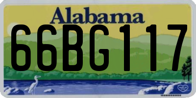 AL license plate 66BG117