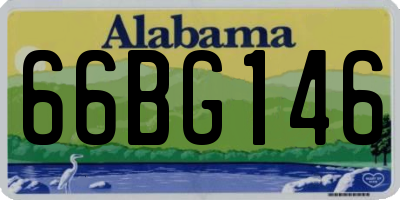 AL license plate 66BG146