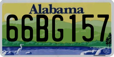 AL license plate 66BG157