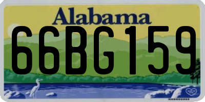 AL license plate 66BG159