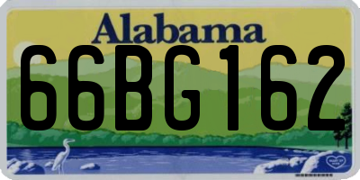 AL license plate 66BG162