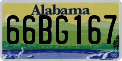 AL license plate 66BG167