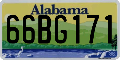 AL license plate 66BG171