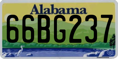 AL license plate 66BG237