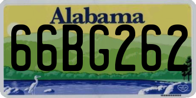 AL license plate 66BG262