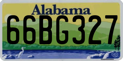 AL license plate 66BG327