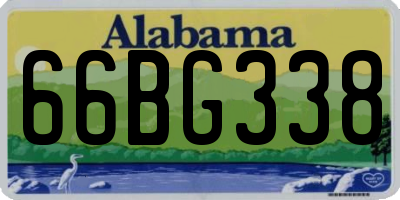 AL license plate 66BG338