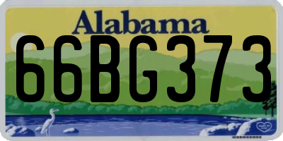 AL license plate 66BG373