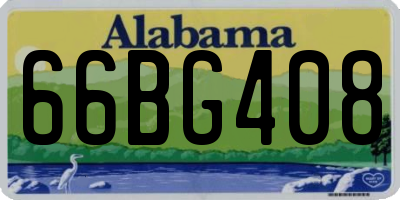 AL license plate 66BG408