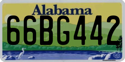 AL license plate 66BG442