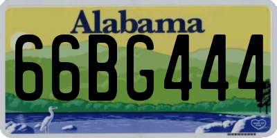 AL license plate 66BG444