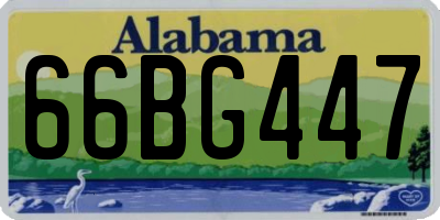 AL license plate 66BG447