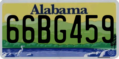AL license plate 66BG459