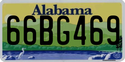 AL license plate 66BG469