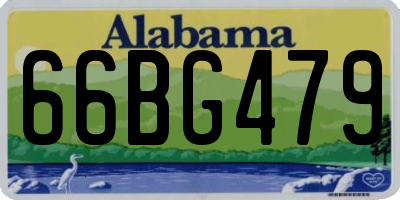 AL license plate 66BG479