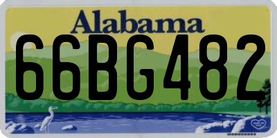 AL license plate 66BG482