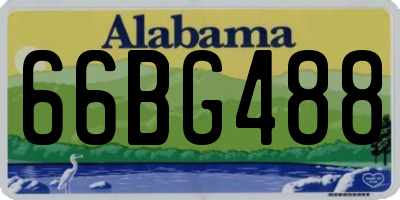 AL license plate 66BG488