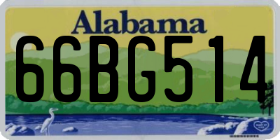 AL license plate 66BG514