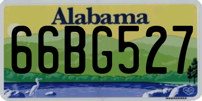 AL license plate 66BG527