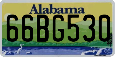 AL license plate 66BG530